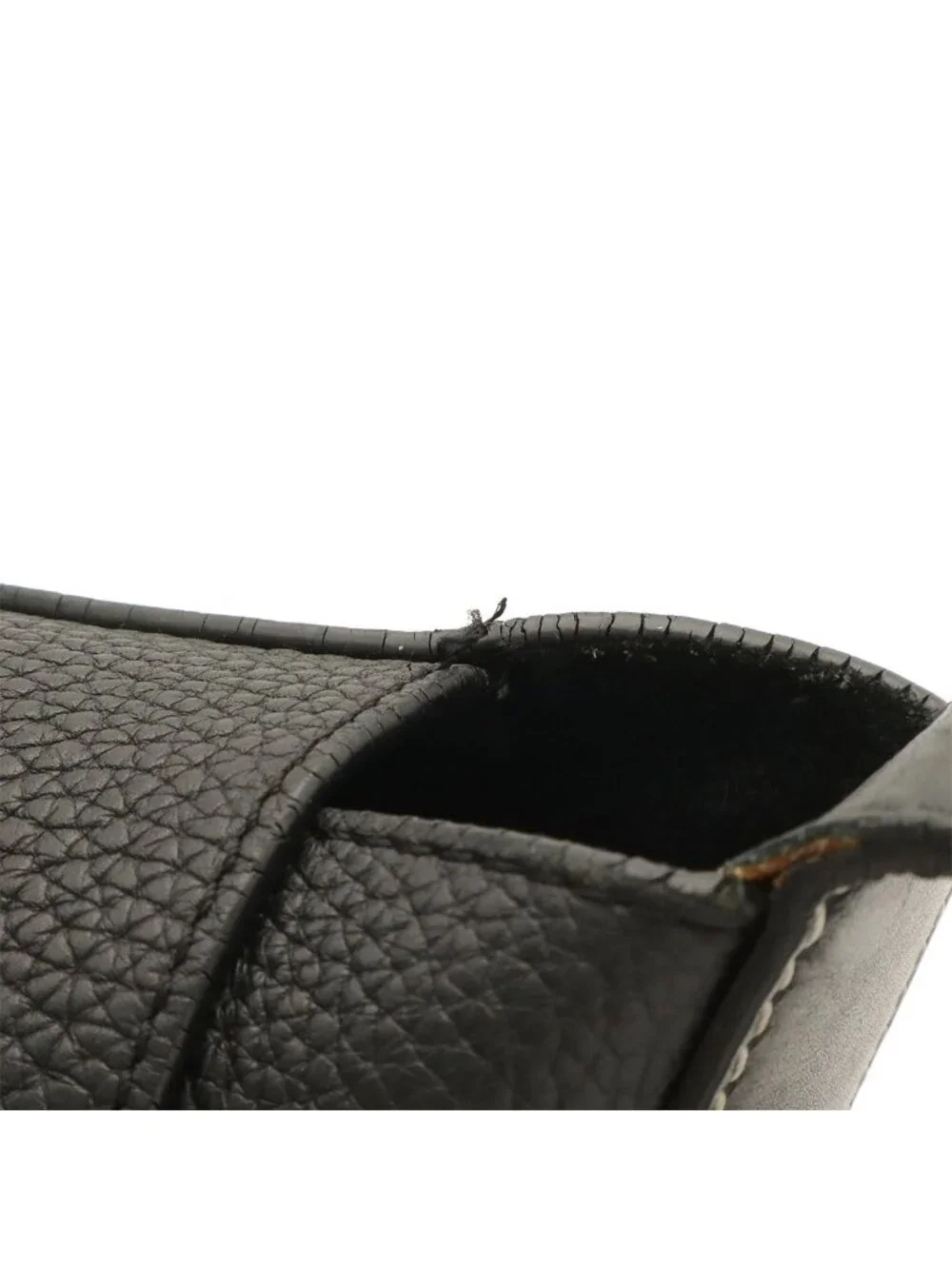 Loewe Anagram Belt Collection Messenger Shoulder Bag Leather Black Silver